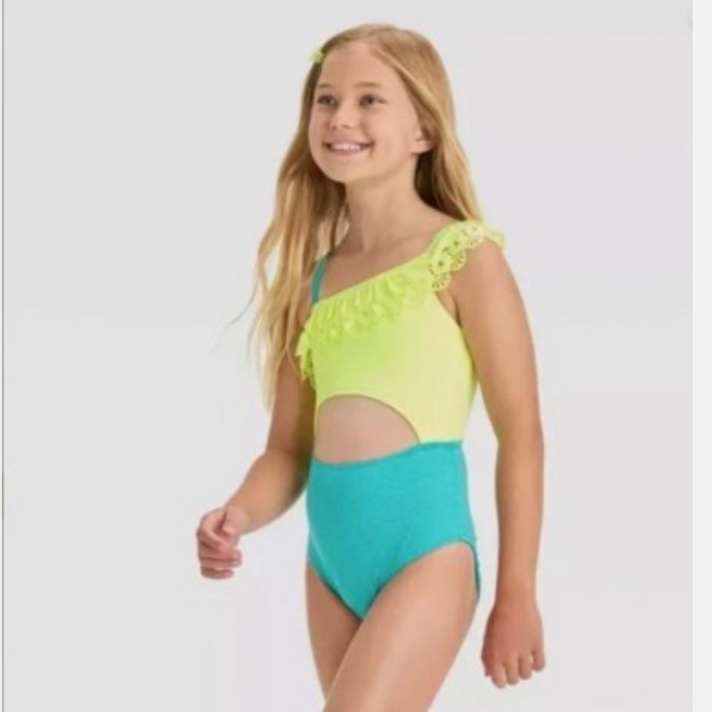 Cat & Jack Girls Beach Dreams' One Piece Swimsuit